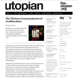 The Utopian · The Thirteen Commandments of Neoliberalism - Iceweasel