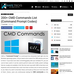 200+ CMD Commands List (Command Prompt Codes)