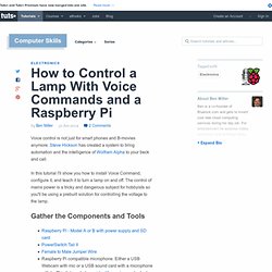 How to Control a Lamp With Voice Commands and a Raspberry Pi - Tuts+ Mac Computer Skills Article