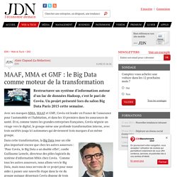 MAAF, MMA et GMF : le Big Data comme moteur de la transformation