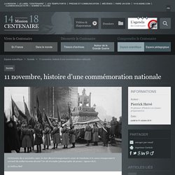 11 novembre, histoire d’une commémoration nationale