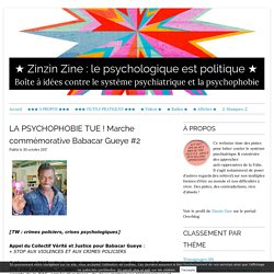 LA PSYCHOPHOBIE TUE ! Marche commémorative Babacar Gueye #2 - ★ Zinzin Zine : le psychologique est politique ★