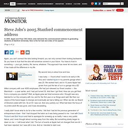 Steve Jobs's 2005 Stanford commencement address