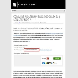 Badge Google+ sur son site/blog ?