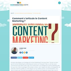 Comment s'articule le Content Marketing ?