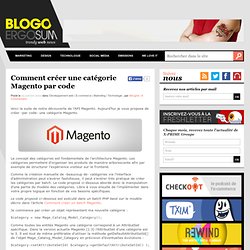 Comment créer une catégorie Magento par code