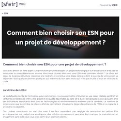 Comment bien choisir son ESN pour un projet de développement ?