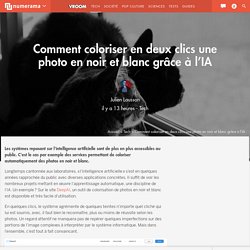 Comment coloriser en deux clics une photo en noir et blanc grâce à l'IA