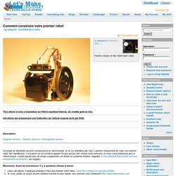 Comment construire votre premier robot