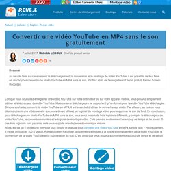 Comment convertir une vidéo YouTube en MP4 sans le son gratuitement ?