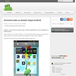 Comment créer un dossier d'apps Android