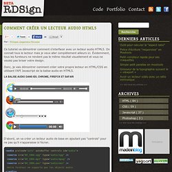 Comment créer un lecteur audio HTML5