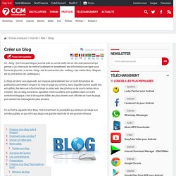 Comment créer un blog