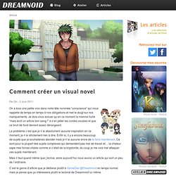 Comment créer un visual novel – Dreamnoid
