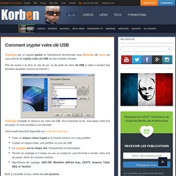 Comment crypter votre clé USB