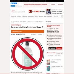 Comment désinfecter un livre ?