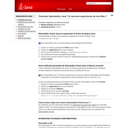 Comment désinstaller Java de mon Mac ?