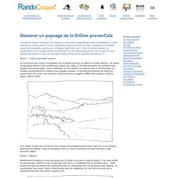 Comment dessiner un paysage - exemple de croquis pas a pas