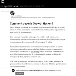 Comment devenir Growth Hacker ? – Lion by The Family – Medium