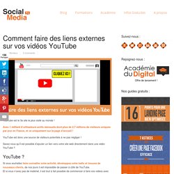 Comment faire des liens externes sur vos vidéos YouTube