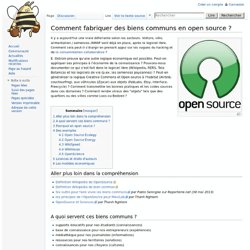 Comment fabriquer des biens communs en open source ? - Movilab.org