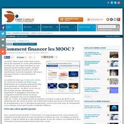 Comment financer les MOOC ?