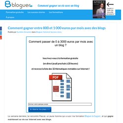 Comment gagner entre 800 et 1 000 euros par mois avec des blogs