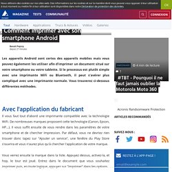 Comment imprimer avec son smartphone Android
