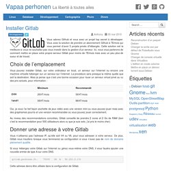 Comment installer Gitlab simplement ?