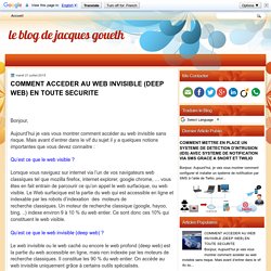 COMMENT ACCEDER AU WEB INVISIBLE (DEEP WEB) EN TOUTE SECURITE