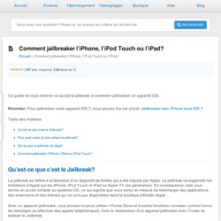 Comment jailbreaker l’iPhone, l’iPod Touch ou l’iPad?
