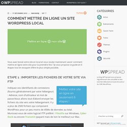 Comment mettre en ligne un site WordPress local - WP Spread