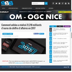 Comment adidas a réalisé 21,218 milliards d'euros de chiffre d'affaires en 2017