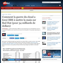 Comment la guerre du cloud a forcé IBM à mettre la main sur Red Hat (pour 34 milliards de dollars)