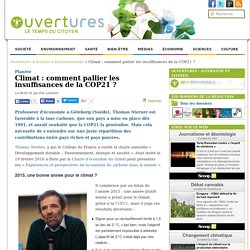 2016/03/04 - Climat : comment pallier les insuffisances de la COP21