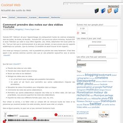 Comment prendre des notes sur des vidéos Youtube
