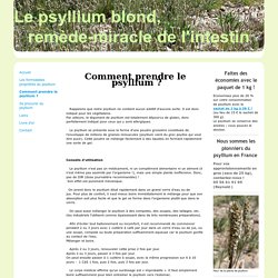 Comment prendre le psyllium ? - Tout savoir sur le Psyllium blond, la plante-miracle de l'intestin