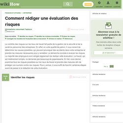 Comment rédiger une évaluation des risques: 23 étapes