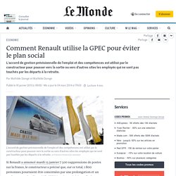 Comment Renault utilise la GPEC pour éviter le plan social