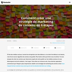 Comment créer une stratégie de marketing de contenu en 6 étapes