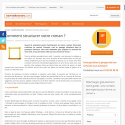 Comment structurer votre roman ?