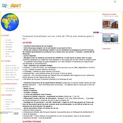 Comment transformer un sac à dos de 70l en une maison pour 1 an !