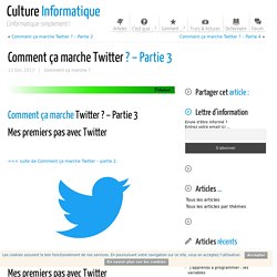 Comment ça marche Twitter ? - Partie 3 - Culture Informatique