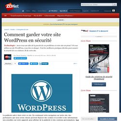 Comment garder votre site WordPress en sécurité