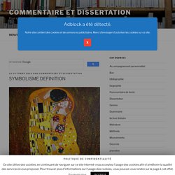 SYMBOLISME DEFINITION - Commentaire et dissertation