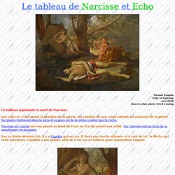 Commentaires sur le tableau "Echo et Narcisse"