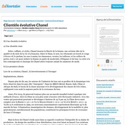 Clientèle évolutive Chanel - Commentaires Composés - takeiteasy