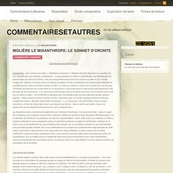 Dissertation de français sur le misanthrope de molière | Etudier