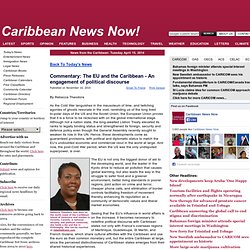 Commentary: The EU and the Caribbean - An engagement of political discourse