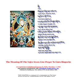 Commentary on the Seven Line Prayer to Guru Rinpoche
